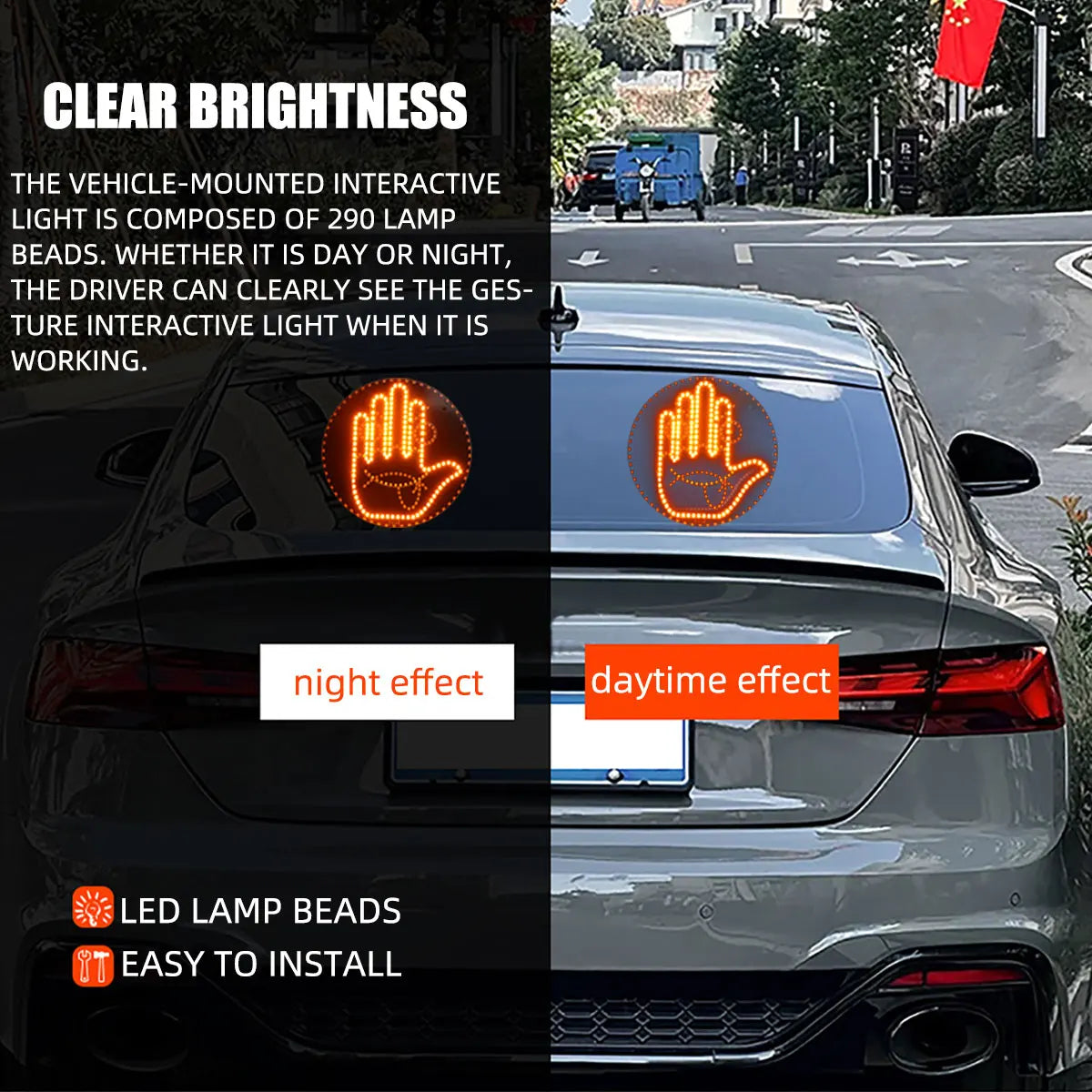 Smart lighting that expresses your mood on the road