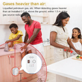 Lpg Gas Leakage Alarm Detector With Digital Display
